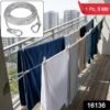 Heavy Duty Steel Clothesline – 5 Meter Wire Rope with Carabiner Hooks