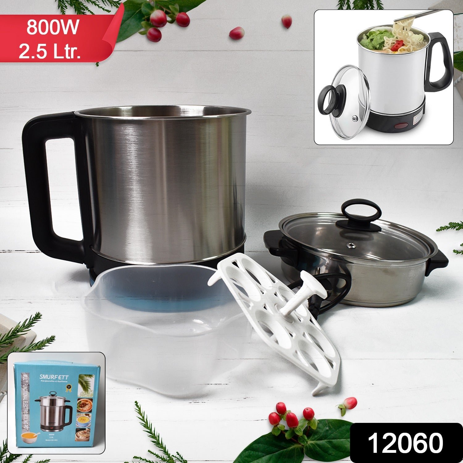 Electric Multi Cooker – 2.5L Stainless Steel 800W | FirePot