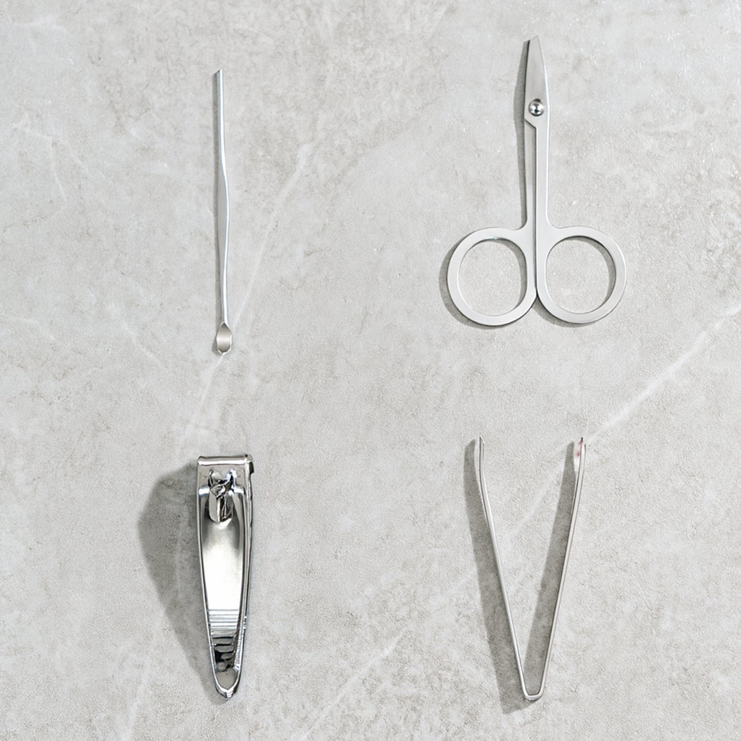 Nail Clipper Set – Stainless Steel 4-Pc Travel Manicure Kit | AuriGlam