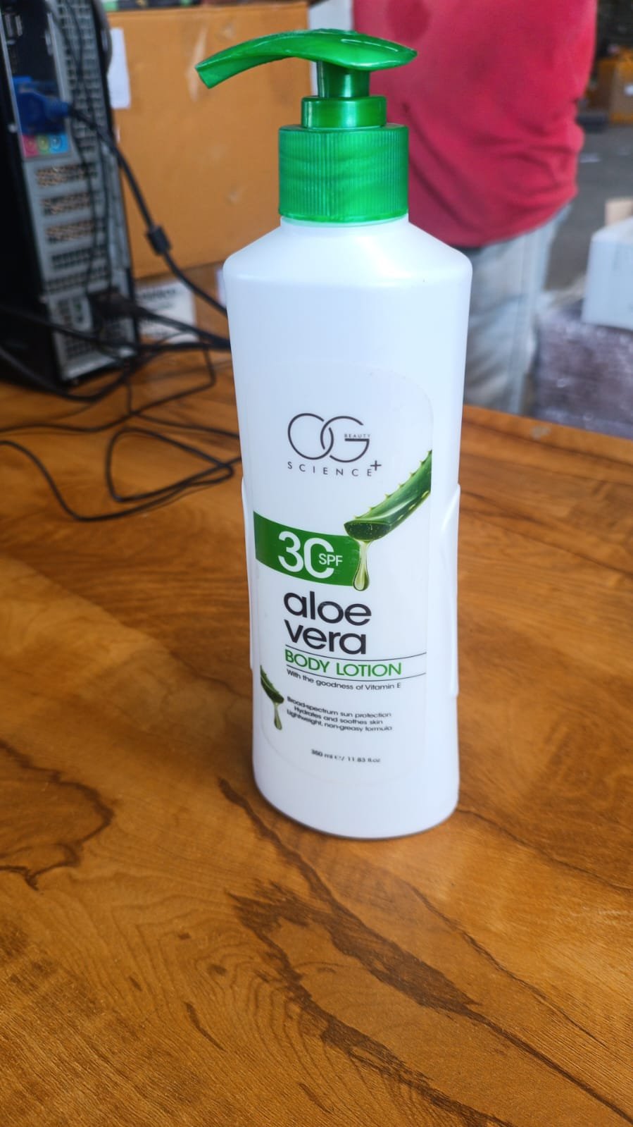Aloe Vera Body Lotion with SPF 30 – Hydrating & Sun Protecting 350ML