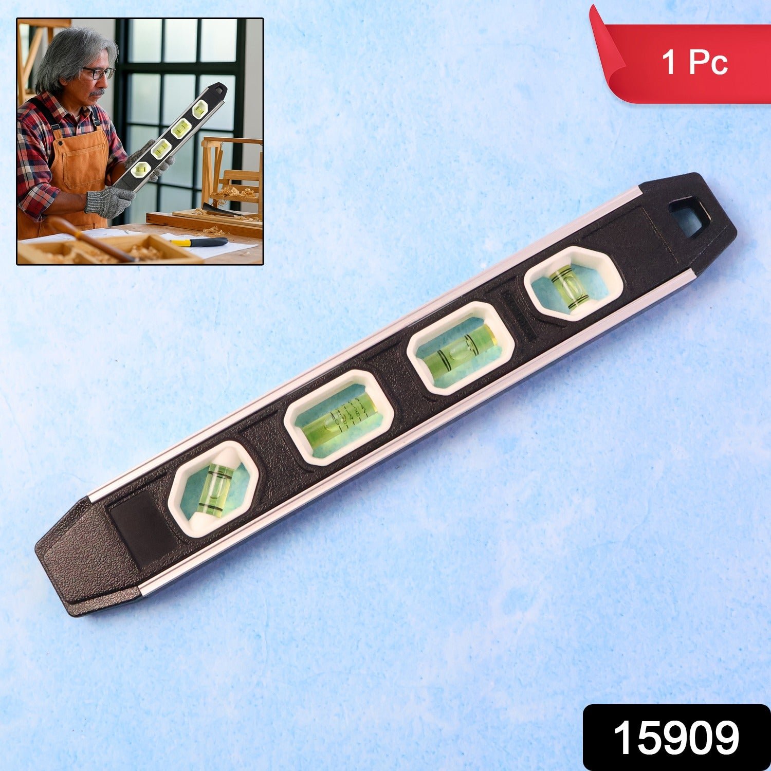 Aluminum Spirit Level – Precise 3-Bubble Measuring Tool