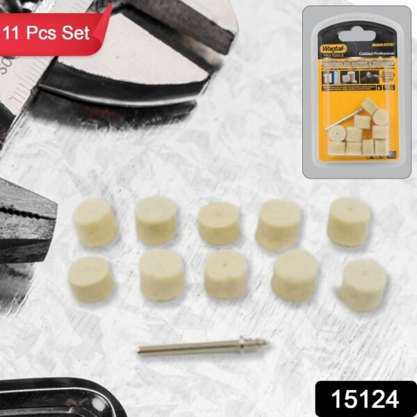 92fba7e6-9a53-4131-ad5f-6f45ccca5042 Wool Felt Polishing Pad – 11 Pcs Rotary Tool Accessory | ToolMate Pro