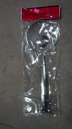 Frying Filter Spoon – 2-in-1 Stainless Steel with Clip | Quickslice