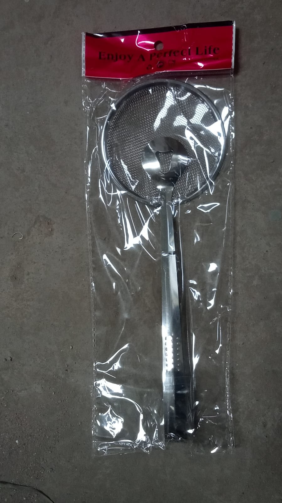 Frying Filter Spoon – 2-in-1 Stainless Steel with Clip | Quickslice
