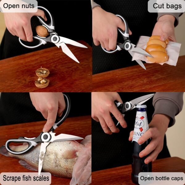 3 in 1 Kitchen Scissors – Sharp & Versatile for Home & Kitchen