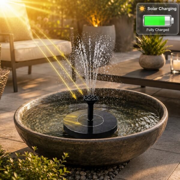 Solar Water Fountain Pump – Eco-Friendly Garden Water Feature