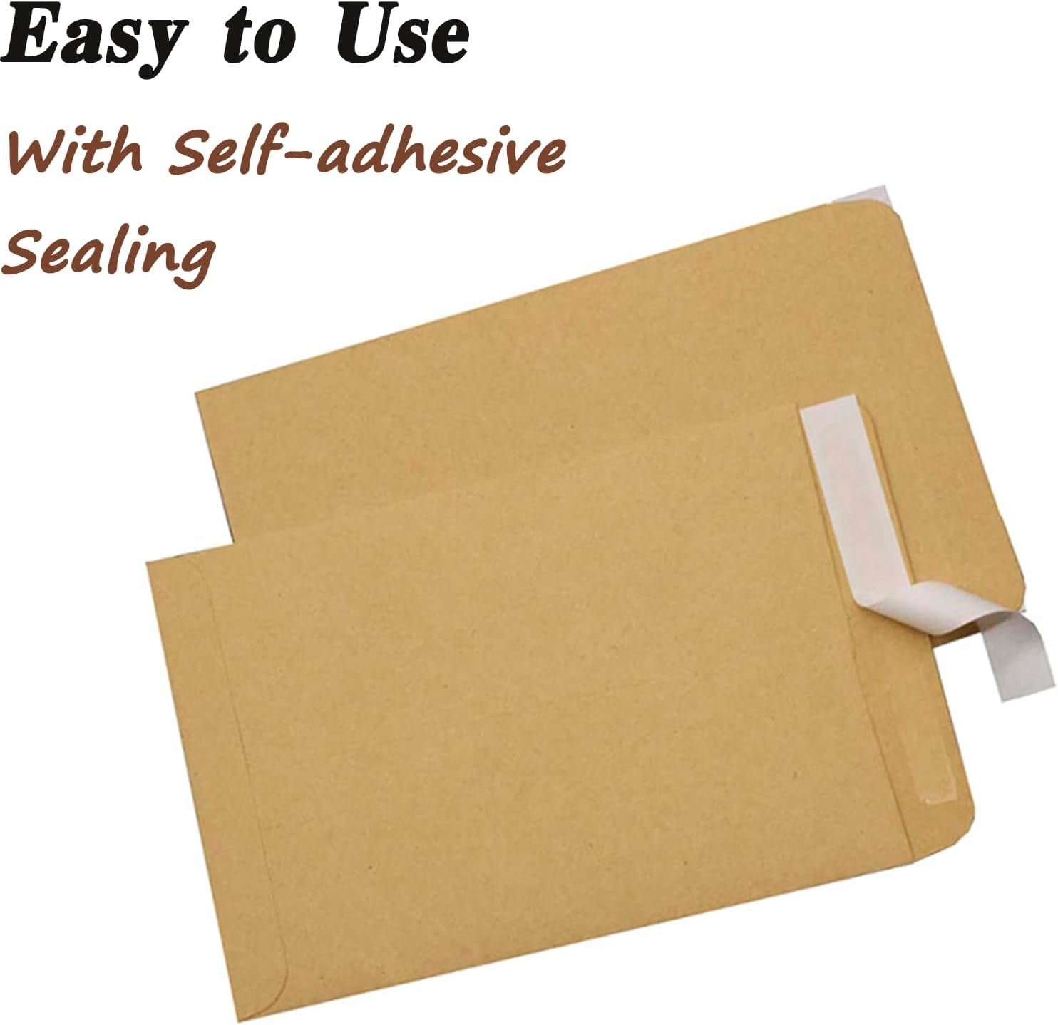 95d0c6d7-aedc-4325-ba6e-aacb7c1c775e Brown Kraft Envelopes – Self-Seal for Invitations & Office | Craftily