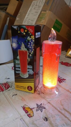 Red LED Flameless Candle – Realistic Flickering Pillar | Styleva