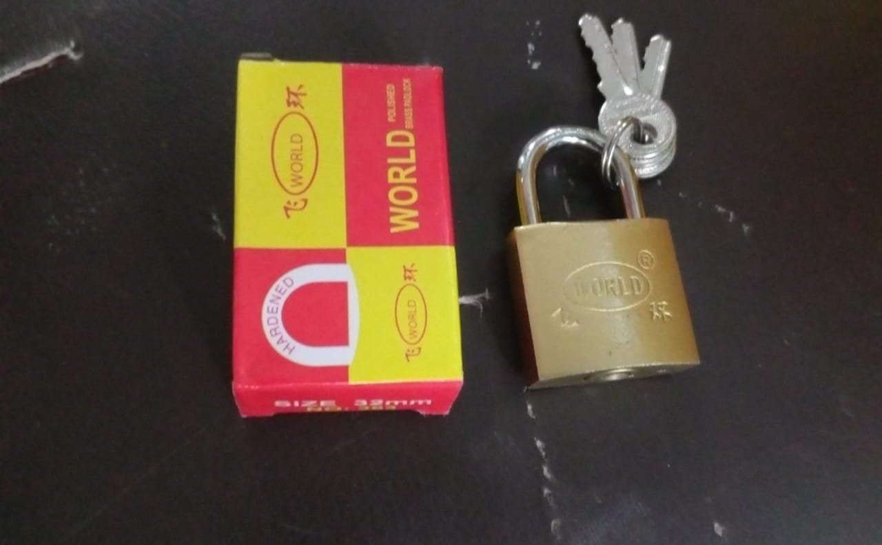 Brass Padlock – 32mm Multipurpose Security Lock | Safelix
