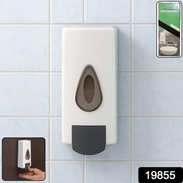 Wall Mounted Soap Dispenser – Refillable Push Button for Bathroom