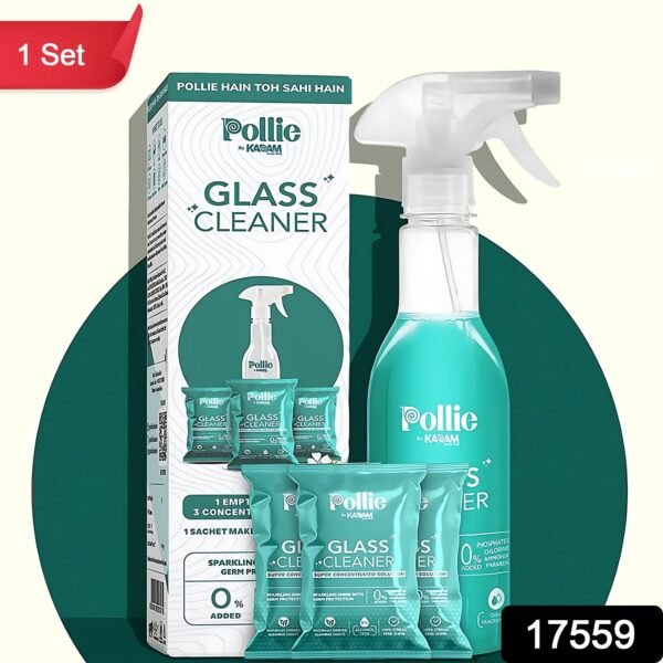 Concentrated Glass Cleaner – Eco-Friendly Refillable Spray Kit
