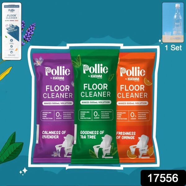 Concentrated Floor Cleaner Refill Kit – Eco-Friendly with Measuring Bottle