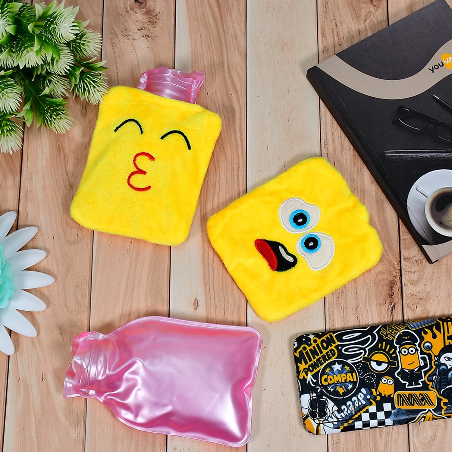 Mini Hot Water Bag – Emoji Design for Pain Relief | XcelCraft