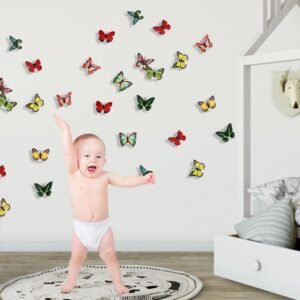 Butterfly 3D Illusion Night Lamp – Soft Multicolor LED Glow