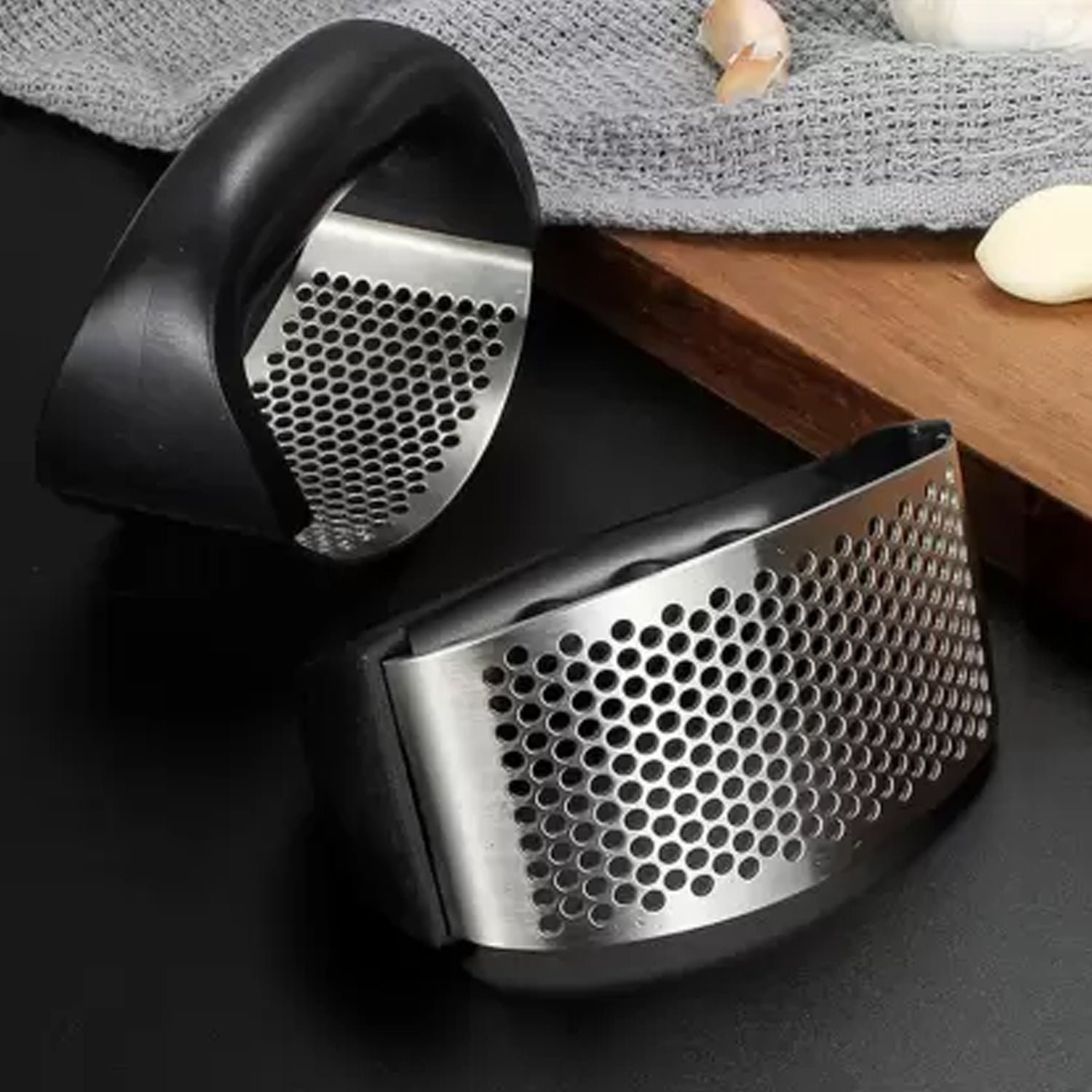 Garlic Press – Rocking Stainless Steel Ginger Mincer for Kitchen | GripChef