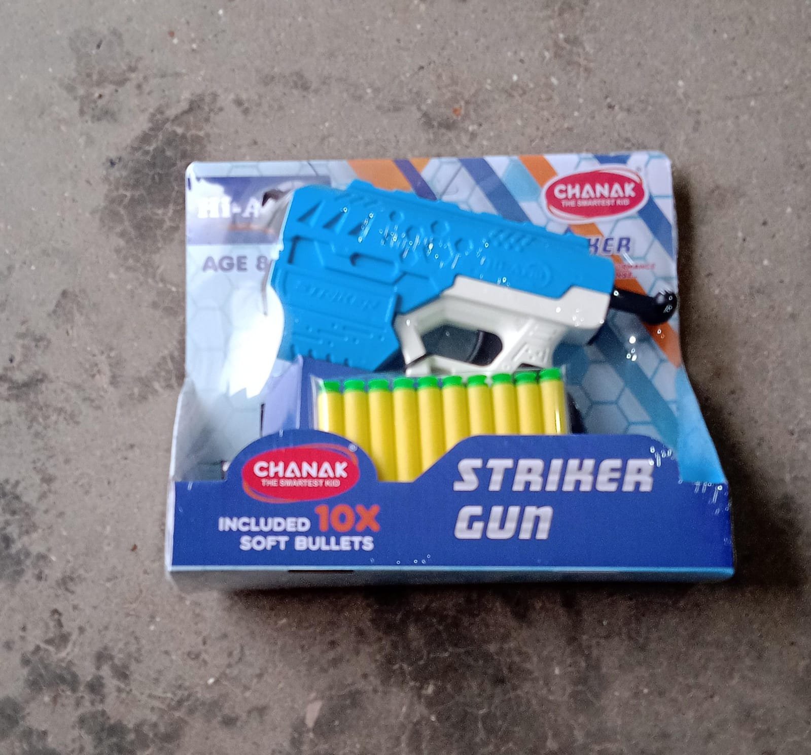 Foam Bullet Gun – ABS Plastic, 10 Suction Darts for Kids | Aditi