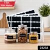 9c9de00f-0cc8-4236-8b44-76c59f9c9df2 Fancy Shape Chalkboard Sticker Labels with Marker Pen, Jar Labels (1 Set)