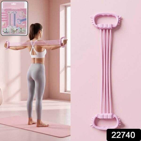 Multifunctional Chest Expander Puller 3 Tube Resistance Band for Home Gym (1 Pc)