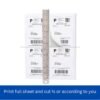 A4 Full-Sheet Self-Adhesive Labels – 100 Sheets for Custom Printing