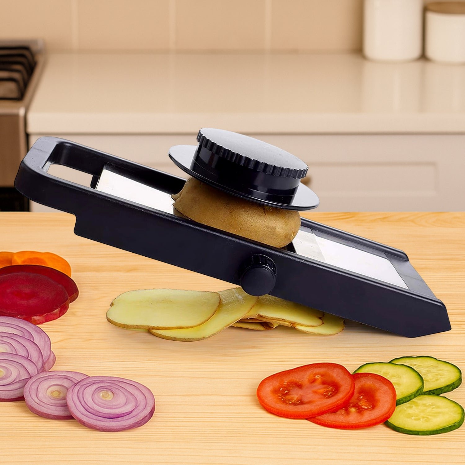 Adjustable-Slicer-02 Adjustable Vegetable Slicer – Sharp Stainless Steel Blade for Precise Cuts