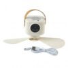 3 in 1 Rechargeable Camping Fan with LED Light Timer and Hanging Hook (1 Pc)