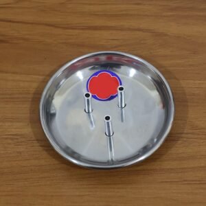 Stainless Steel Agarbatti Stand – Triple Stick Incense Holder