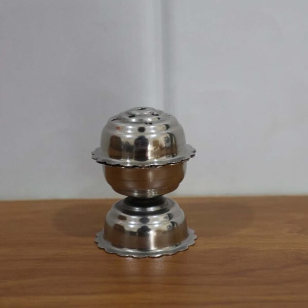 Lotus Agarbatti Stand – Durable Steel Incense Holder for Pooja