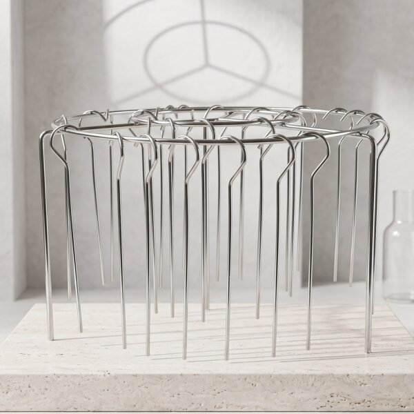 Air Fryer Skewer Stand Stainless Steel BBQ Kebab Rack Holder (1 Set)