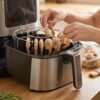 Air Fryer Skewer Stand Stainless Steel BBQ Kebab Rack Holder (1 Set)