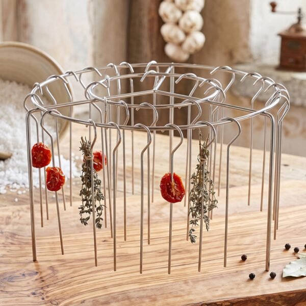 Air Fryer Skewer Stand Stainless Steel BBQ Kebab Rack Holder (1 Set)