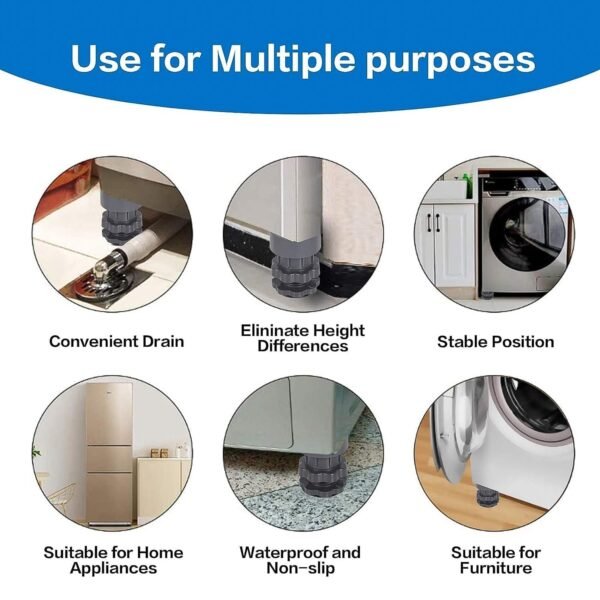 Anti-Vibration Pads for Appliances – Adjustable Noise Reduction