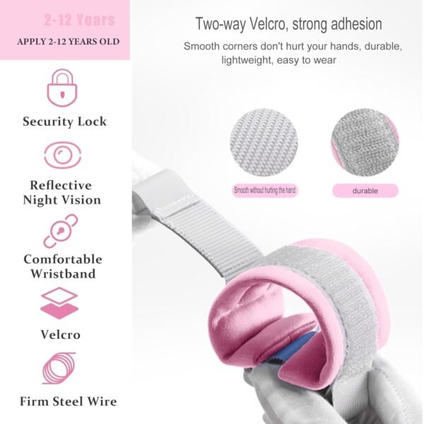 Kids Safety Wrist Link Strap – Adjustable & Secure Child Protection