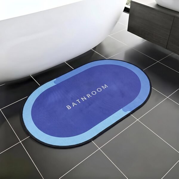 Anti-Slip Bathroom Floor Mat, Super Absorbent Quick-Dry Bath Mat (1 Pc)
