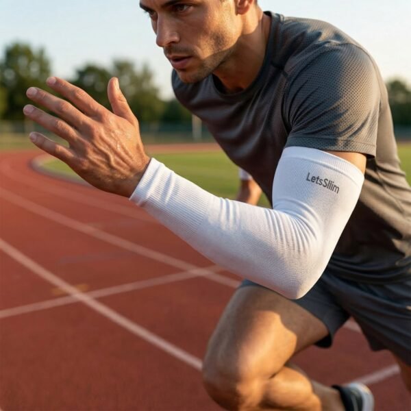 Stretchable Sports Arm Sleeve Pair – Comfortable UV Sun Protection