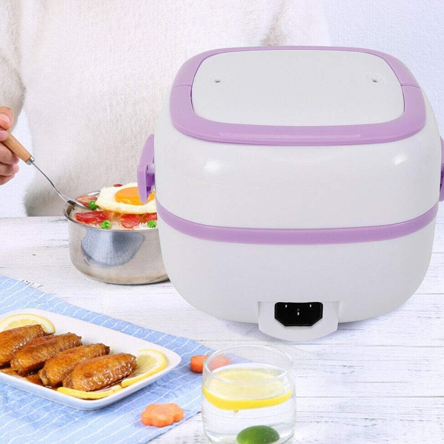 Electric Lunch Box – Portable Food Warmer with Steel | Lunchie Bunchie
