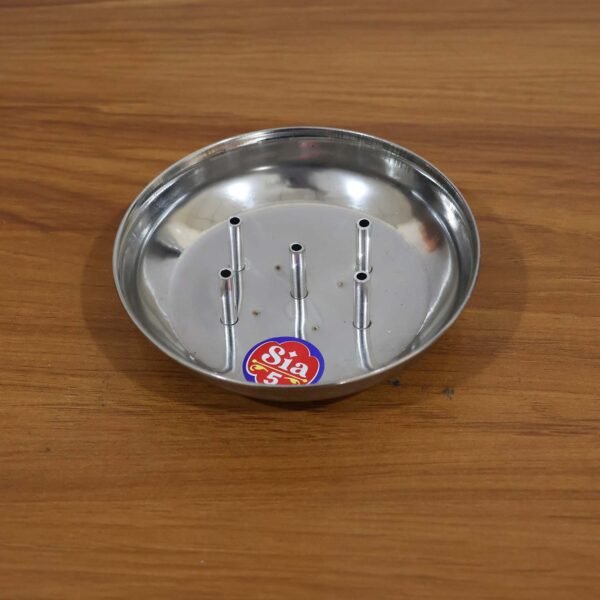 Stainless Steel Agarbatti Stand – Multi-Stick Lotus Incense Holder