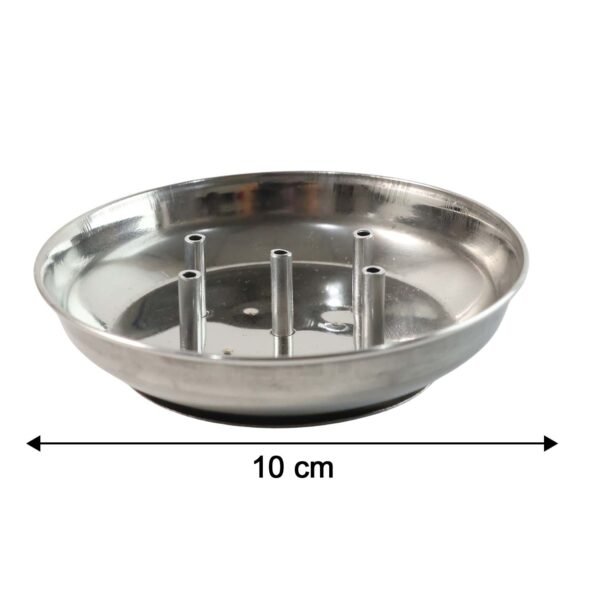 Stainless Steel Agarbatti Stand – Multi-Stick Lotus Incense Holder