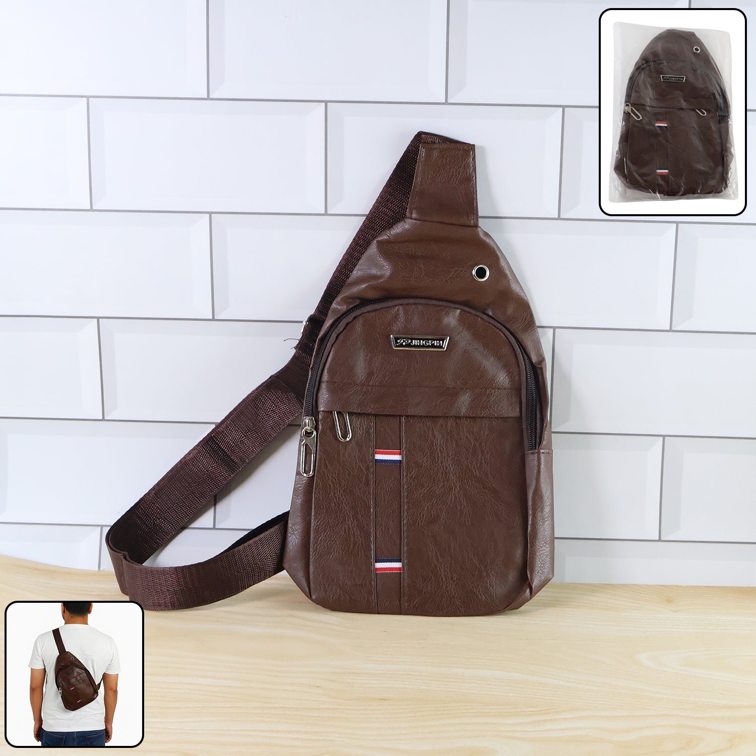 Waterproof Waist Bag Anti-Theft Crossbody with USB Port