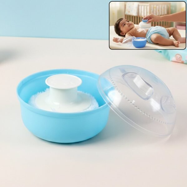 Baby Powder Puff Storage Box – Soft Applicator for Gentle Care