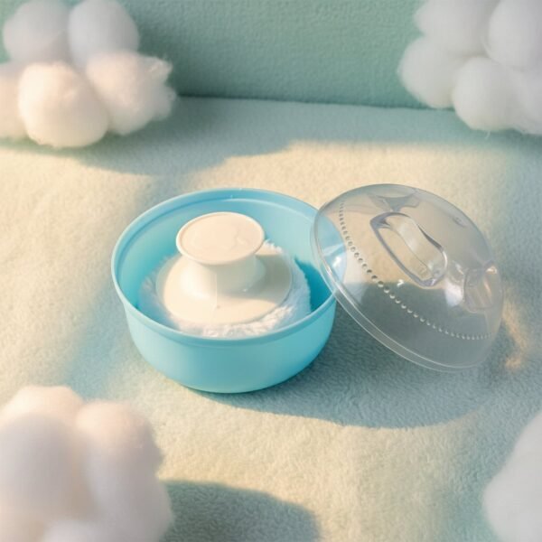 Baby Powder Puff Storage Box – Soft Applicator for Gentle Care