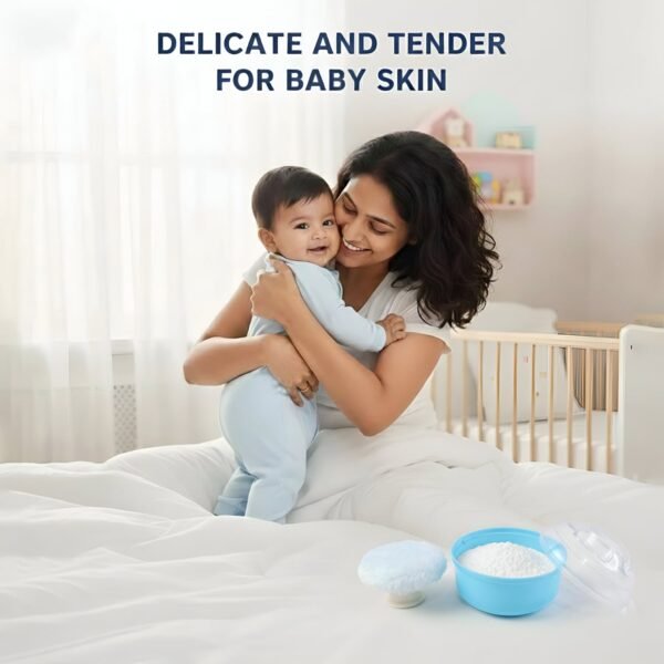Baby Powder Puff Storage Box – Soft Applicator for Gentle Care