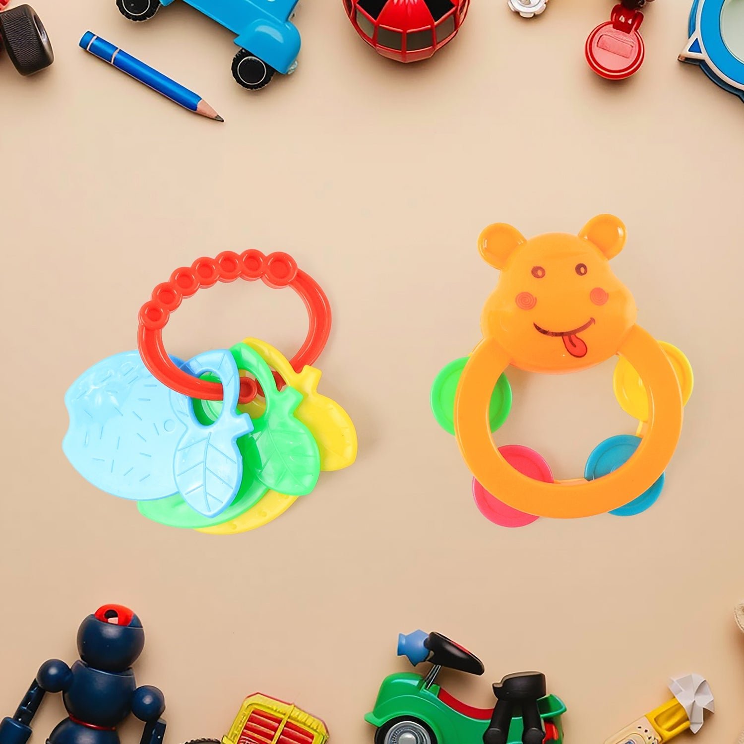 Baby Rattle Toys Set – Safe, Colorful Sensory Play for Infants