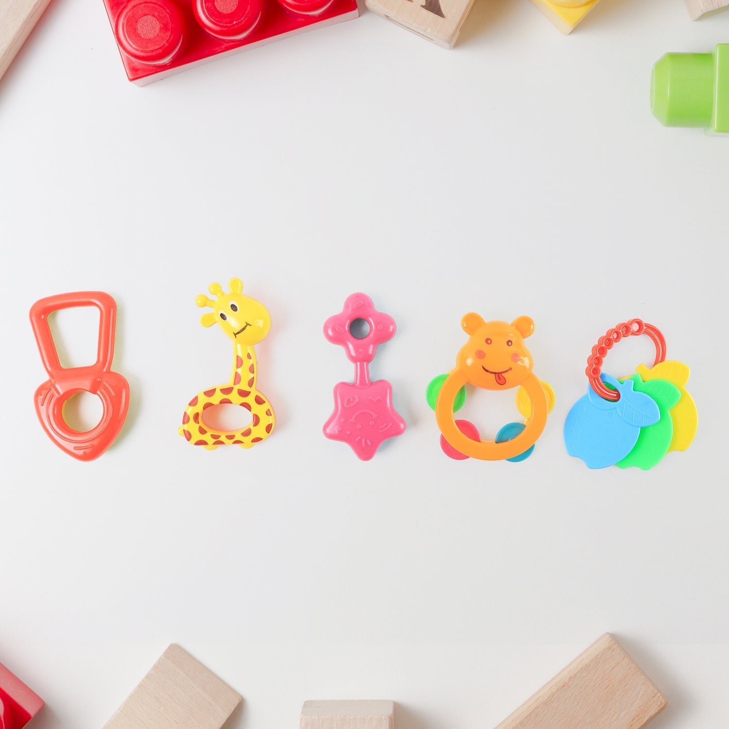 Baby Rattle Toys Set – Safe, Colorful Sensory Play for Infants