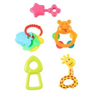 Baby Rattle Toys Set – Safe, Colorful Sensory Play for Infants