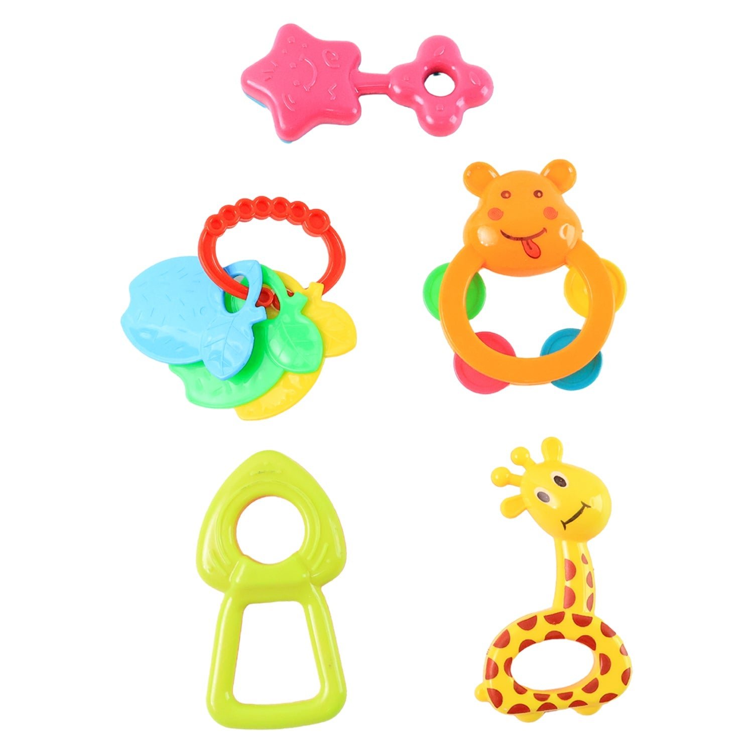 Baby Rattle Toys Set – Safe, Colorful Sensory Play for Infants