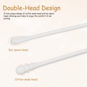 Baby Cotton Swabs – Ultra-Soft Double-Tip Safety, 200 Pc