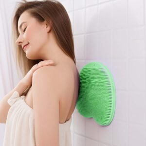 Green Silicone Bath Massage Cushion – Suction Cup Foot Scrubber