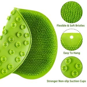 Green Silicone Bath Massage Cushion – Suction Cup Foot Scrubber