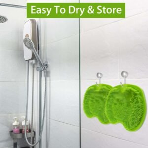 Green Silicone Bath Massage Cushion – Suction Cup Foot Scrubber