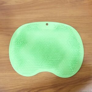 Green Silicone Bath Massage Cushion – Suction Cup Foot Scrubber